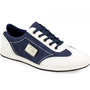 Ανδρικά Sneakers Με Δίχρωμο Σχέδιο Μπλε/λευκό