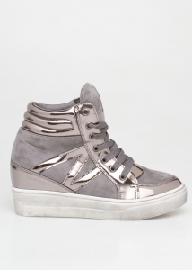 Baily Flatform Sneaker, Γκρι - 41112/2