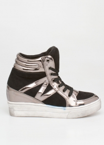 Baily Flatform Sneaker, Μαύρο - 41112/1