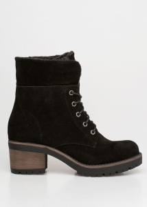 Dara Ankle Wool Boot, Μαύρο - 41104/1