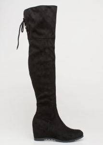 Kami Over The Knee Boot, Μαύρο