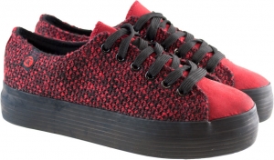 Κόκκινα Πλεκτά Sneakers Xjyd160