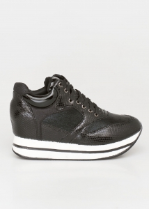 Penny Metallic Sneaker, Μαύρο - 39302/1